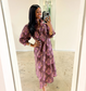 Lighthearted Love Ruffle Midi Dress