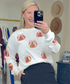 Spice Spice Baby Sequin Pumpkin Crewneck Pullover