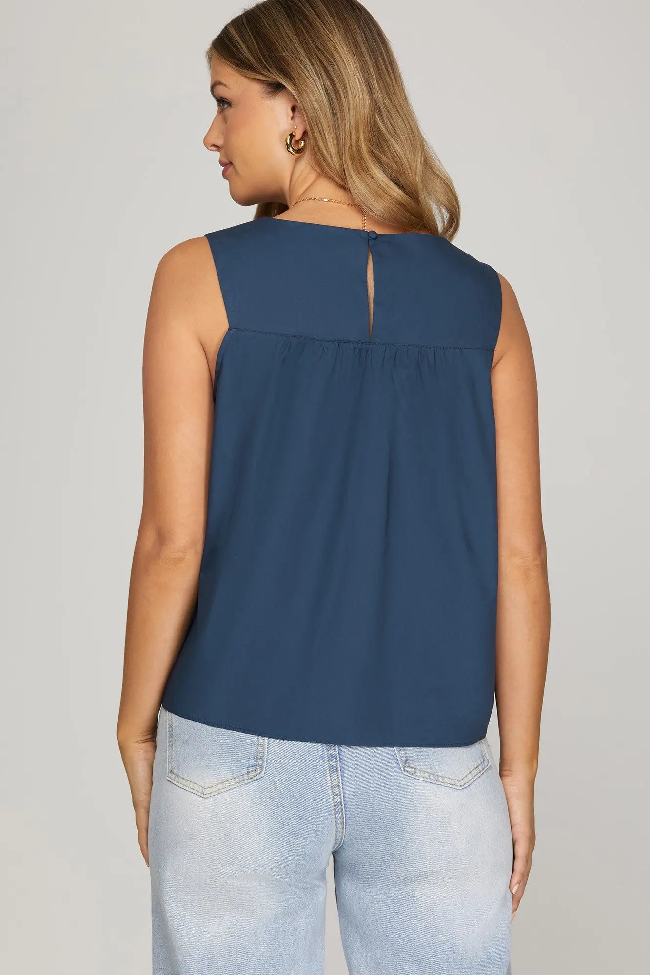 Meant To Be Poplin Blouse