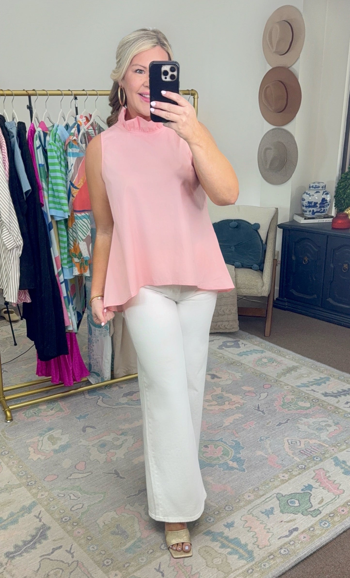 Polished & Poised Ruffle Bow Back Blouse