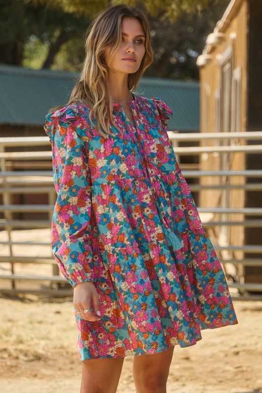 **MORE COLORS** Taking Chances Floral Print Dress