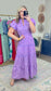 Afternoon Affair Printed Puff Sleeve Maxi Dress