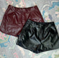 Sleek And Sassy Vegan Leather Shorts