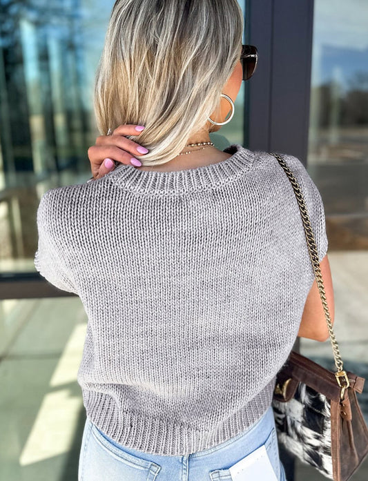 Cozy Coquette Bowknot Knit Top