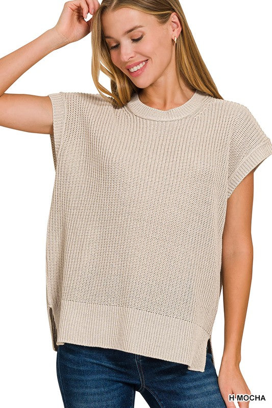 **MORE COLORS** Above All Crew Neck Knit Top