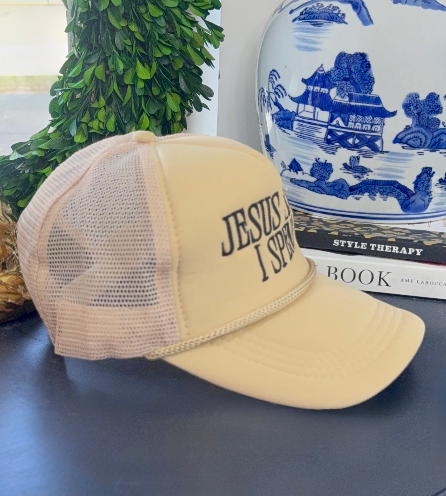 Jesus Saves Embroidered Trucker Hat