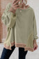 Casual Collage Color Block Pullover Top