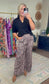 Wild Card Wide Leg Leopard Print Pants