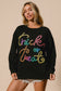 Trick or Treat Tinsel Embellished Pullover