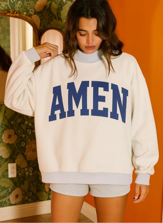AMEN Reversible Mock Neck Sweatshirt