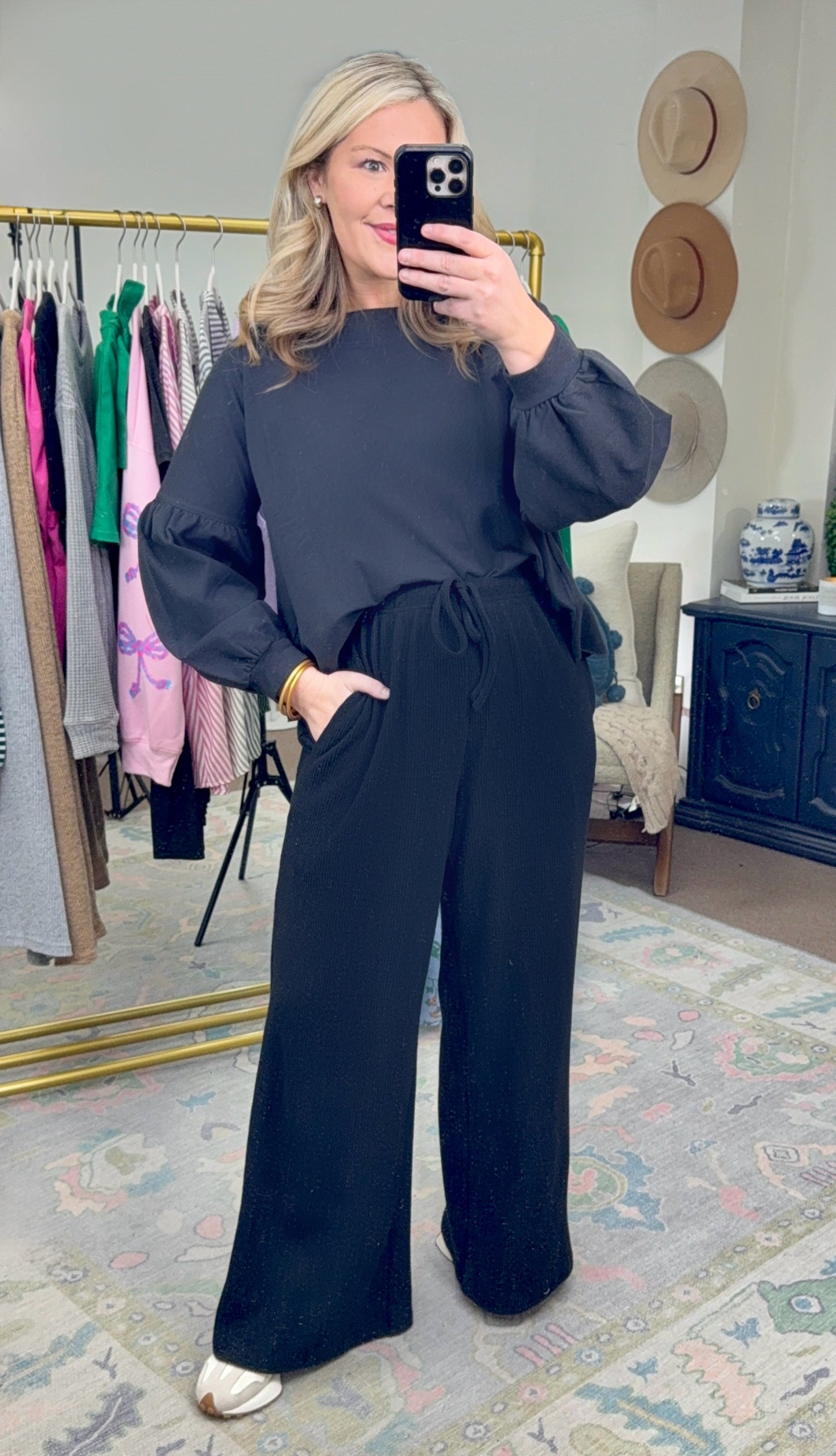 MUD PIE: Love You More Peplum Flounce Pullover