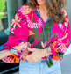 Miss Tropicana Bold Print Blouse