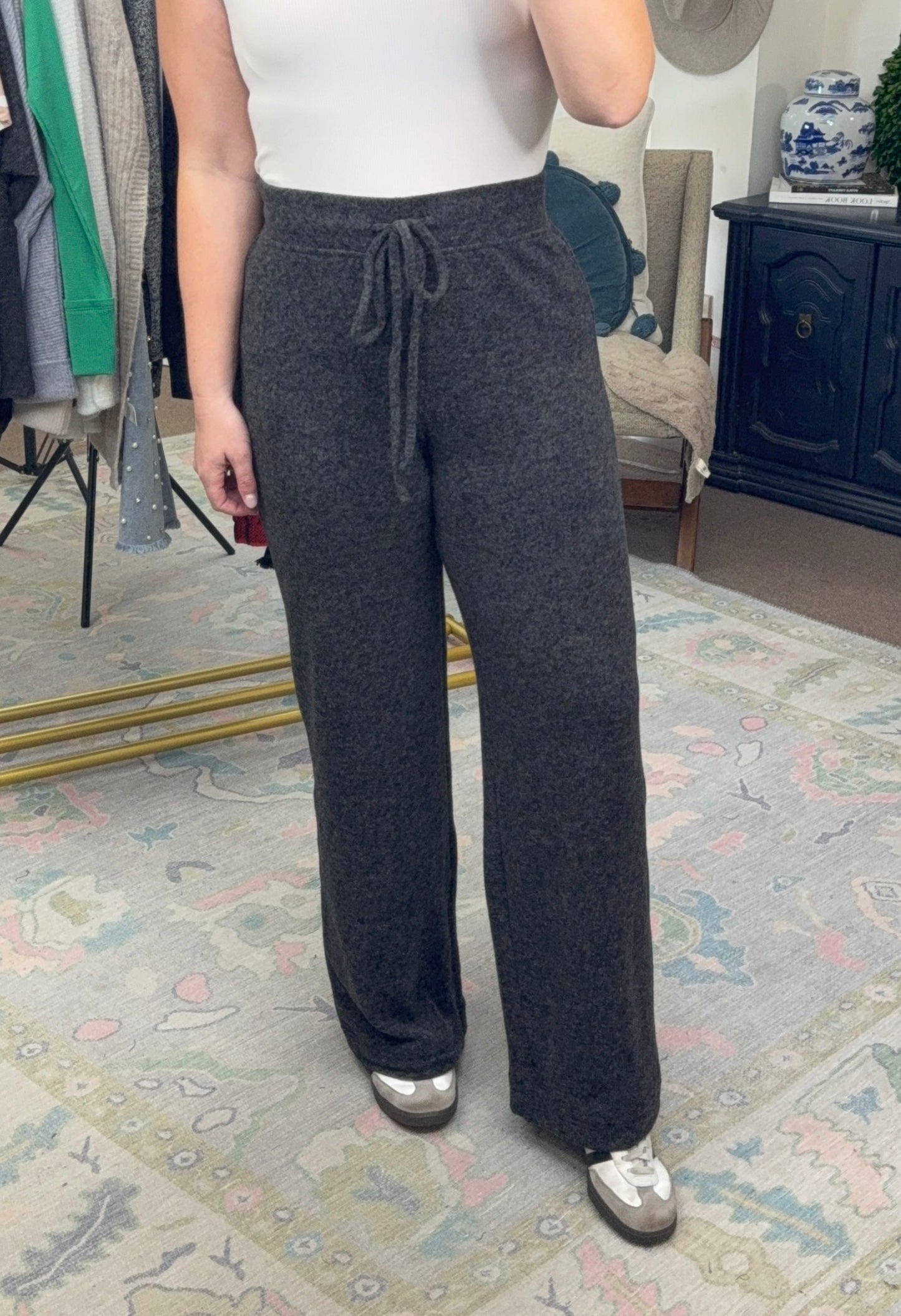 Staying In Tonight Brushed Knit Lounge Pants