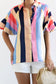 Color Block Stripe Blouse