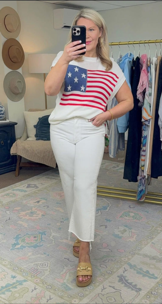 Americana Light Knit Top