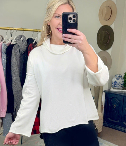 Make History Cowl Neck Top