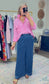 **MORE COLORS** Make Way Wide Leg Stripe Chambray Pants