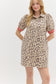 Perfectly Fine Animal Print Shirt Dress