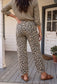 In Rare Form Animal Print Crop Barrel Jeans