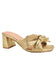 Splendid Style Metallic Bow Block Heels