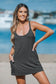 For the Fun of it Charcoal Romper Dress