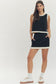 **MORE COLORS** Winning Streak Contrast Trim Skirt