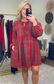 Merry Miss Tartan Tie Babydoll Dress