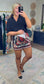 West of Here Printed Wrap Skort