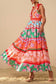 Sunny Day Soiree Print Tiered Dress