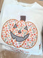 Harvest Hues Floral Pumpkin Patchwork Top