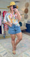 Easy Street Swirl Print Kaftan Blouse