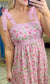 Fresh Florals Tie Strap Maxi Dress