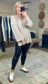 Crisp Morning Brushed Ribbed Knit Henley Top