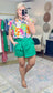 Having Fun Abstract Print Blouse