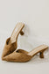 Fancy Feet Kitten Heel Mules