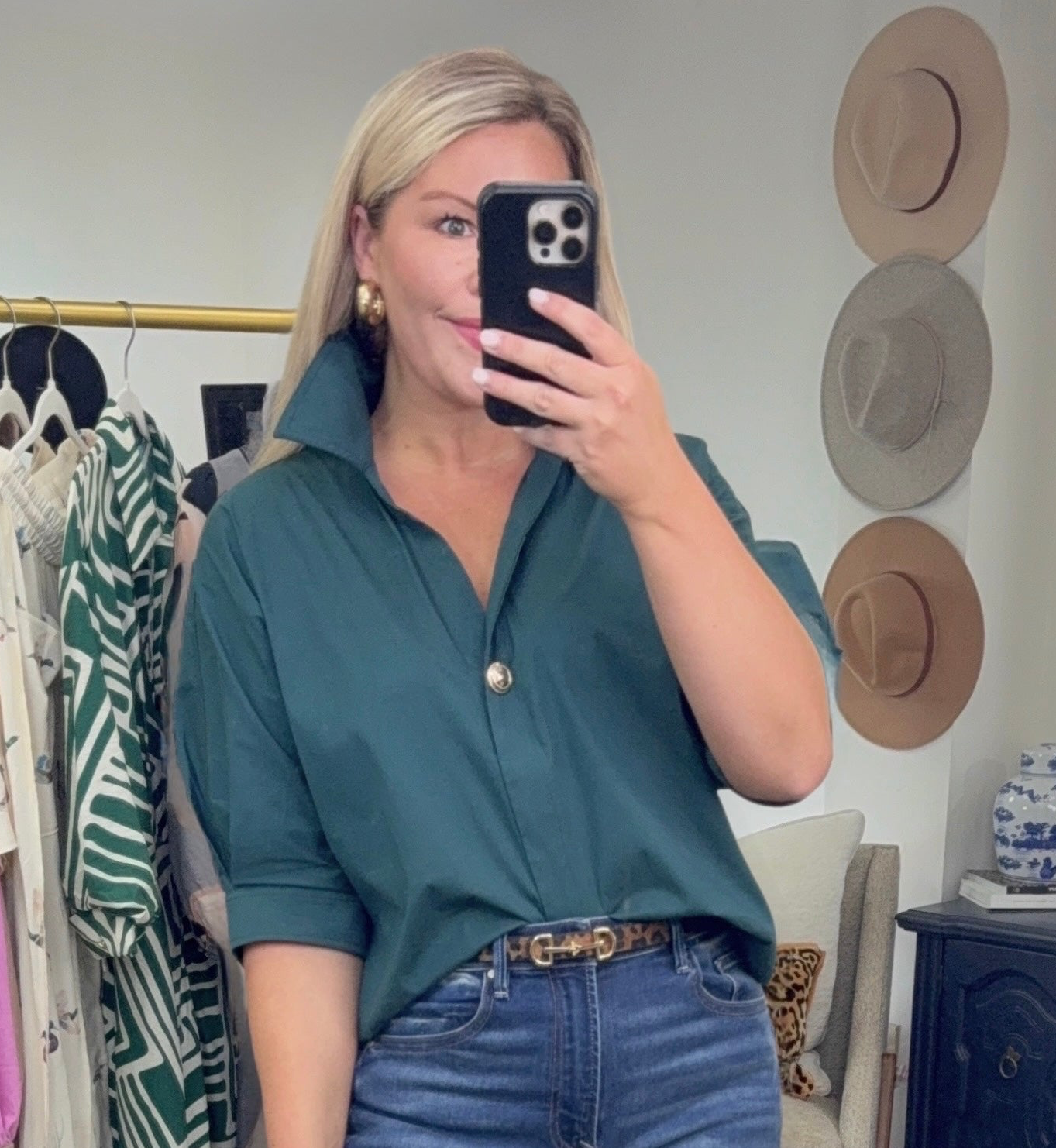Socialite Status Poplin Blouse