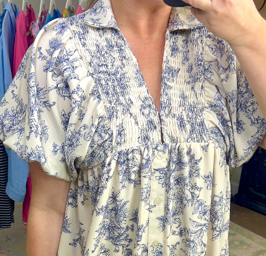 Oui Oui Toile Maxi Dress