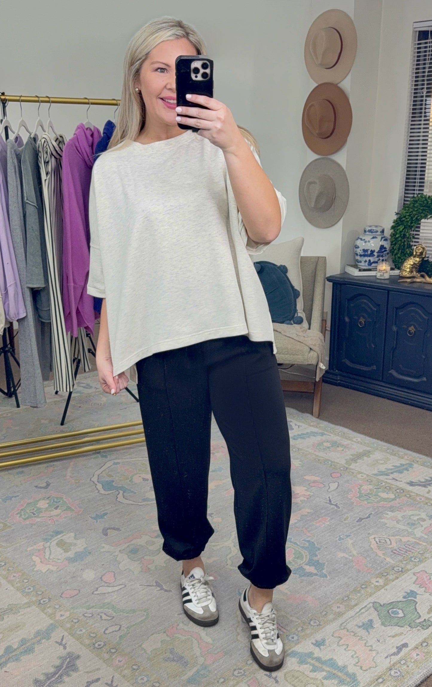 Casual Command Slouchy Scuba Top