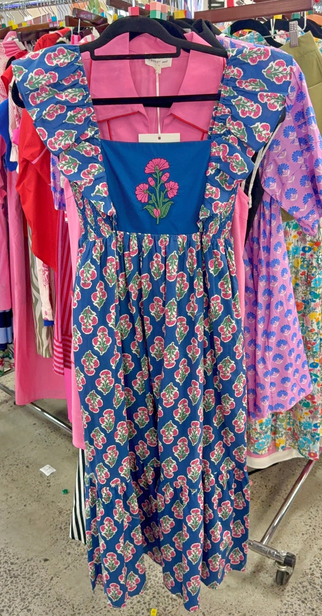 Garden Hymn Ruffle Midi Dress