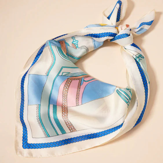 Regal Reins Multi Abstract Print Scarf