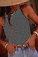 **MORE COLORS** Stripe High Neck Tank Top