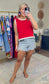 **MORE COLORS** Winning Streak Contrast Trim Top