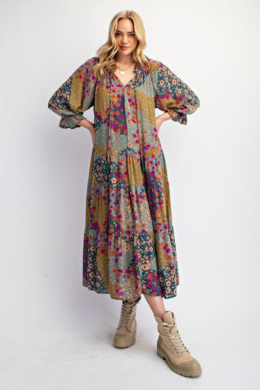 Dream Weaver Printed Maxi Dress