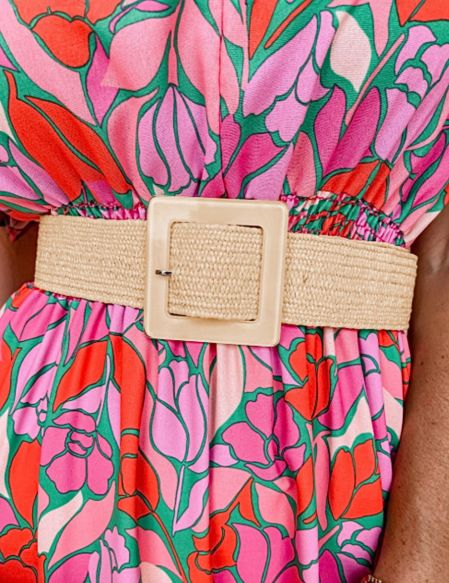 Keep It Together Square Buckle Woven Belt – LABELS Style Room