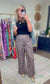 Wild Card Wide Leg Leopard Print Pants