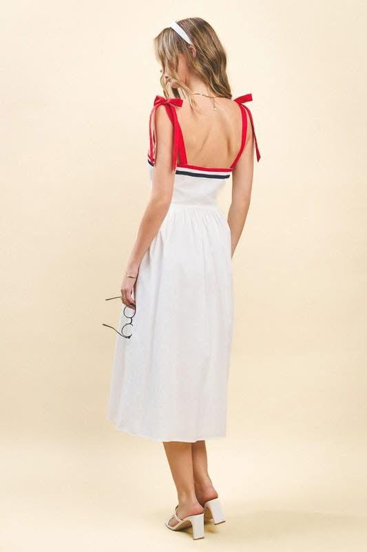 Amazing Grace Stripe Contrast Midi Dress