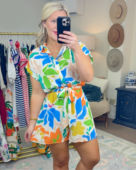 Make Your Move Collar Romper