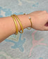 Sweet Addition Pearl Coil Cuff Bracelet