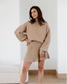 **MORE COLORS** Sweater Together Knit Pleated Skirt Set