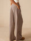 **MORE COLORS** Snug Society Ribbed Wide Leg Pants